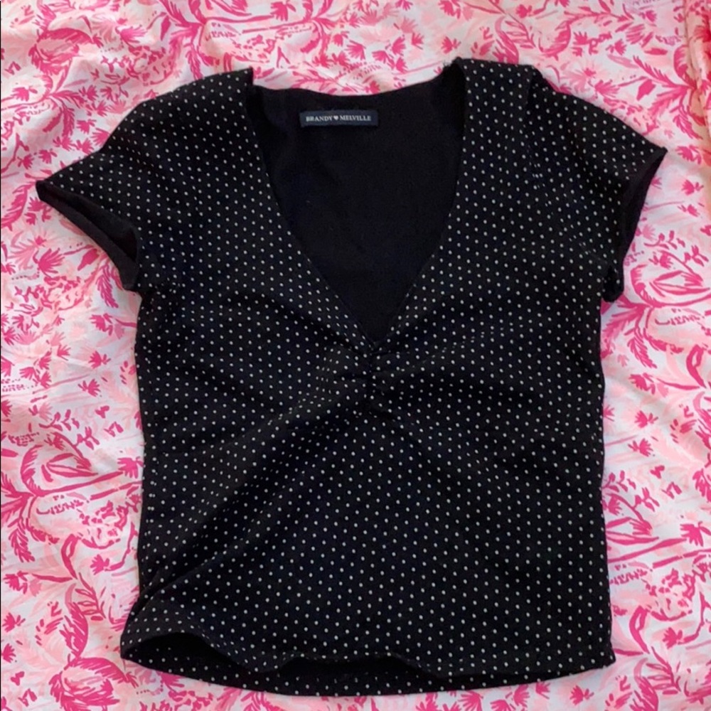RARE polka dot gina top brandy mellville NWOT